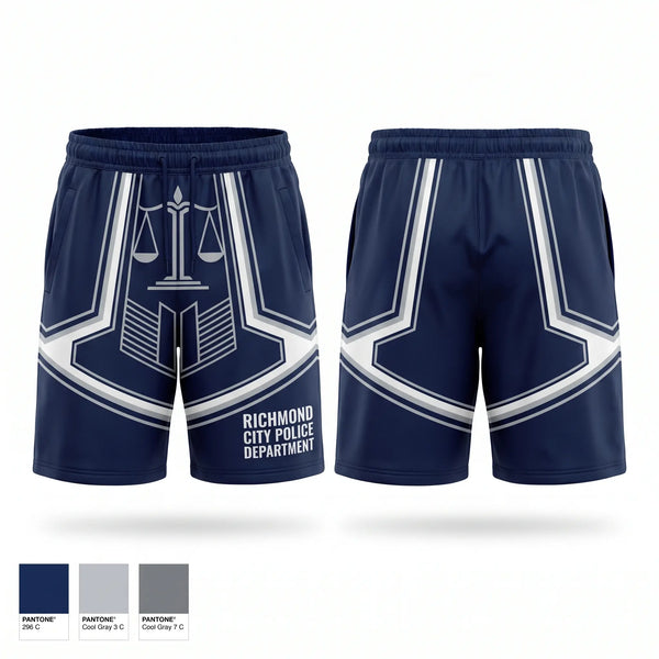 Athletic Shorts With Pockets, Richmond City Police Department, Police, Teamtime, Team time, sublimation, custom sports apparel, team uniforms, spirit wear, spiritwear, sports uniforms, custom shirts, team store, custom team store, fundraiser sports, apparel fundraiser