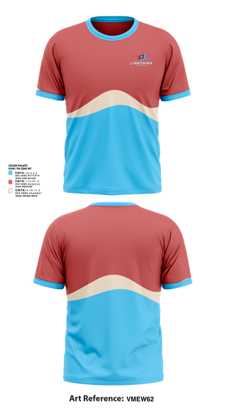 Short Sleeve Performance Shirt, Lightning, Track & Field, Teamtime, Team time, sublimation, custom sports apparel, team uniforms, spirit wear, spiritwear, sports uniforms, custom shirts, team store, custom team store, fundraiser sports, apparel fundraiser