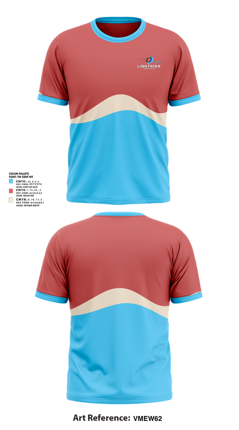 Short Sleeve Performance Shirt, Lightning, Track & Field, Teamtime, Team time, sublimation, custom sports apparel, team uniforms, spirit wear, spiritwear, sports uniforms, custom shirts, team store, custom team store, fundraiser sports, apparel fundraiser