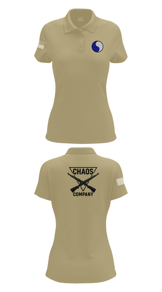 Womens Short Sleeve Performance Polo, C-Co 1/116 29th IN BDE, , Teamtime, Team time, sublimation, custom sports apparel, team uniforms, spirit wear, spiritwear, sports uniforms, custom shirts, team store, custom team store, fundraiser sports, apparel fundraiser