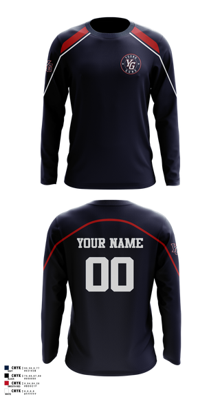 Long Sleeve Performance Shirt, YOUNG GUNS, Baseball, Teamtime, Team time, sublimation, custom sports apparel, team uniforms, spirit wear, spiritwear, sports uniforms, custom shirts, team store, custom team store, fundraiser sports, apparel fundraiser