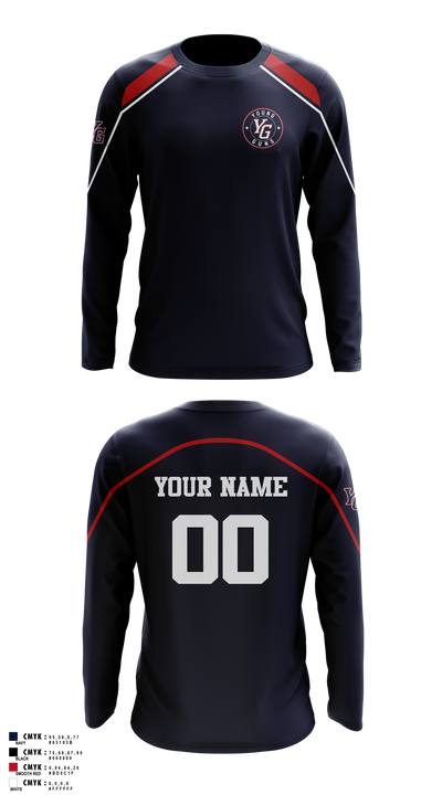 YOUNG GUNS Long Sleeve Performance Shirt 1