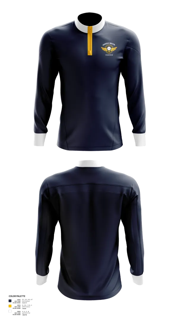 Quarter Zip Jacket, Saddle Brook Tennis, Tennis, Teamtime, Team time, sublimation, custom sports apparel, team uniforms, spirit wear, spiritwear, sports uniforms, custom shirts, team store, custom team store, fundraiser sports, apparel fundraiser
