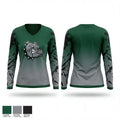 Monroe-Gregg School District 81738172 Women's Long Sleeve V-neck Shirt - 1