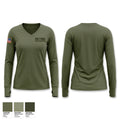 BTR PCADS Aerial Firefighting Women's Long Sleeve V-neck Shirt - 1