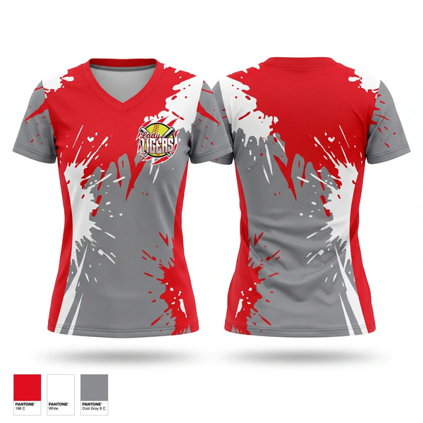 Womens Short Sleeve Vneck Shirt, Lady Tigers, Softball, Teamtime, Team time, sublimation, custom sports apparel, team uniforms, spirit wear, spiritwear, sports uniforms, custom shirts, team store, custom team store, fundraiser sports, apparel fundraiser
