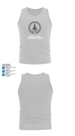 Tank Top, Northeast Florida Woodturning Association, , Teamtime, Team time, sublimation, custom sports apparel, team uniforms, spirit wear, spiritwear, sports uniforms, custom shirts, team store, custom team store, fundraiser sports, apparel fundraiser