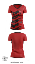 Reading Red Knights Soccer 24627285 Women's Short Sleeve V-neck Shirt - 1
