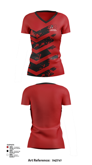 Womens Short Sleeve Vneck Shirt, Reading Red Knights Soccer, Women's Soccer, Teamtime, Team time, sublimation, custom sports apparel, team uniforms, spirit wear, spiritwear, sports uniforms, custom shirts, team store, custom team store, fundraiser sports, apparel fundraiser