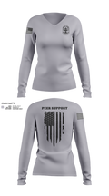 LMPD PEER SUPPORT 60613190 Women's Long Sleeve V-neck Shirt - 42