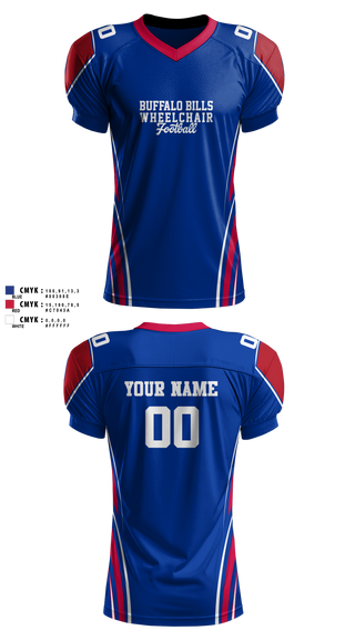 Football Jersey, Buffalo Blizzards Wheelchair Basketball team, Men's Basketball, Teamtime, Team time, sublimation, custom sports apparel, team uniforms, spirit wear, spiritwear, sports uniforms, custom shirts, team store, custom team store, fundraiser sports, apparel fundraiser