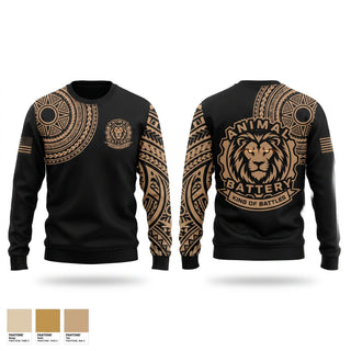 Crew Neck Sweatshirt, 1/487 KING OF BATTLE, Army, Teamtime, Team time, sublimation, custom sports apparel, team uniforms, spirit wear, spiritwear, sports uniforms, custom shirts, team store, custom team store, fundraiser sports, apparel fundraiser