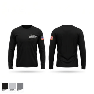 Long Sleeve Performance Shirt, Kermit volunteer Fire Department, Fire Department, Teamtime, Team time, sublimation, custom sports apparel, team uniforms, spirit wear, spiritwear, sports uniforms, custom shirts, team store, custom team store, fundraiser sports, apparel fundraiser