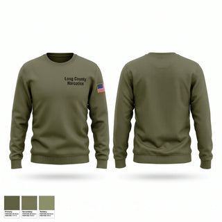 Crew Neck Sweatshirt, Long County Narcotics, Police, Teamtime, Team time, sublimation, custom sports apparel, team uniforms, spirit wear, spiritwear, sports uniforms, custom shirts, team store, custom team store, fundraiser sports, apparel fundraiser