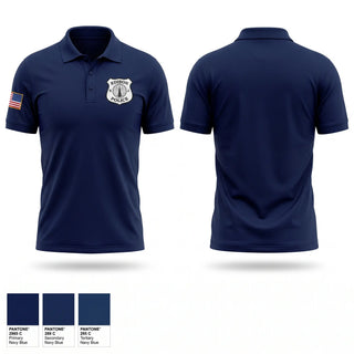 Short Sleeve Performance Polo, Edison Police, Police, Teamtime, Team time, sublimation, custom sports apparel, team uniforms, spirit wear, spiritwear, sports uniforms, custom shirts, team store, custom team store, fundraiser sports, apparel fundraiser