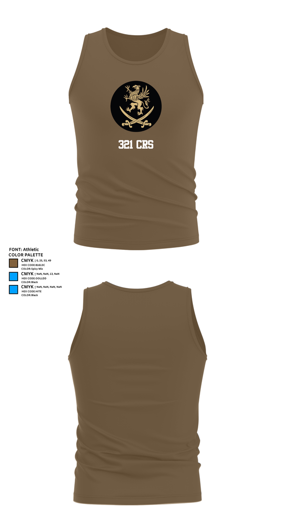 Tank Top, 321 CRS, , Teamtime, Team time, sublimation, custom sports apparel, team uniforms, spirit wear, spiritwear, sports uniforms, custom shirts, team store, custom team store, fundraiser sports, apparel fundraiser