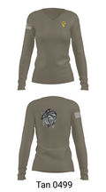 6-9 Cavalry Regiment 17132941 Women's Long Sleeve V-neck Shirt - 77