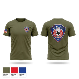 Short Sleeve Performance Shirt, McMAHAN FIRE & RESCUE, Fire Department, Teamtime, Team time, sublimation, custom sports apparel, team uniforms, spirit wear, spiritwear, sports uniforms, custom shirts, team store, custom team store, fundraiser sports, apparel fundraiser