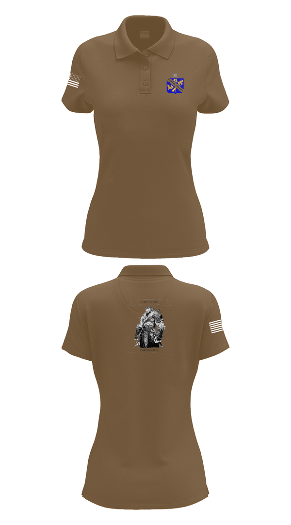 Womens Short Sleeve Performance Polo, 1-306th IN BN, , Teamtime, Team time, sublimation, custom sports apparel, team uniforms, spirit wear, spiritwear, sports uniforms, custom shirts, team store, custom team store, fundraiser sports, apparel fundraiser
