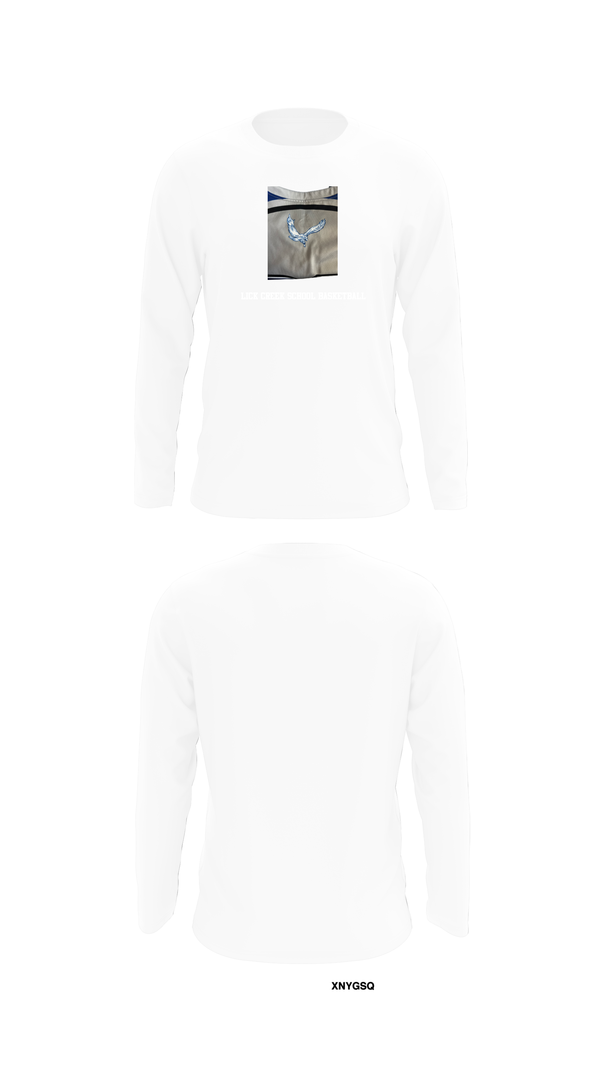 Long Sleeve Performance Shirt, Lick Creek School Basketball, Men's Basketball, Teamtime, Team time, sublimation, custom sports apparel, team uniforms, spirit wear, spiritwear, sports uniforms, custom shirts, team store, custom team store, fundraiser sports, apparel fundraiser