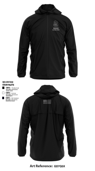 Windbreaker, SBA Executive Protection Division, Police, Teamtime, Team time, sublimation, custom sports apparel, team uniforms, spirit wear, spiritwear, sports uniforms, custom shirts, team store, custom team store, fundraiser sports, apparel fundraiser