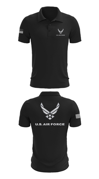 Short Sleeve Performance Polo, USAF Volunteer, Air Force, Teamtime, Team time, sublimation, custom sports apparel, team uniforms, spirit wear, spiritwear, sports uniforms, custom shirts, team store, custom team store, fundraiser sports, apparel fundraiser