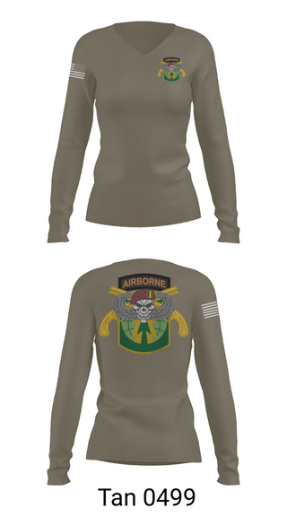 Womens Long Sleeve Vneck Shirt, 16th Military Police Brigade, , Teamtime, Team time, sublimation, custom sports apparel, team uniforms, spirit wear, spiritwear, sports uniforms, custom shirts, team store, custom team store, fundraiser sports, apparel fundraiser