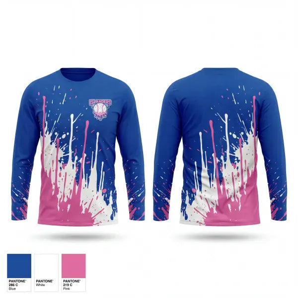 Long Sleeve Performance Shirt, Islanders, Baseball, Teamtime, Team time, sublimation, custom sports apparel, team uniforms, spirit wear, spiritwear, sports uniforms, custom shirts, team store, custom team store, fundraiser sports, apparel fundraiser