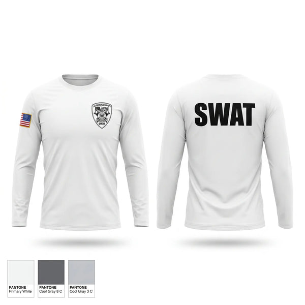 Long Sleeve Performance Shirt, Lauderdale County Sheriff's Department SWAT, Police, Teamtime, Team time, sublimation, custom sports apparel, team uniforms, spirit wear, spiritwear, sports uniforms, custom shirts, team store, custom team store, fundraiser sports, apparel fundraiser