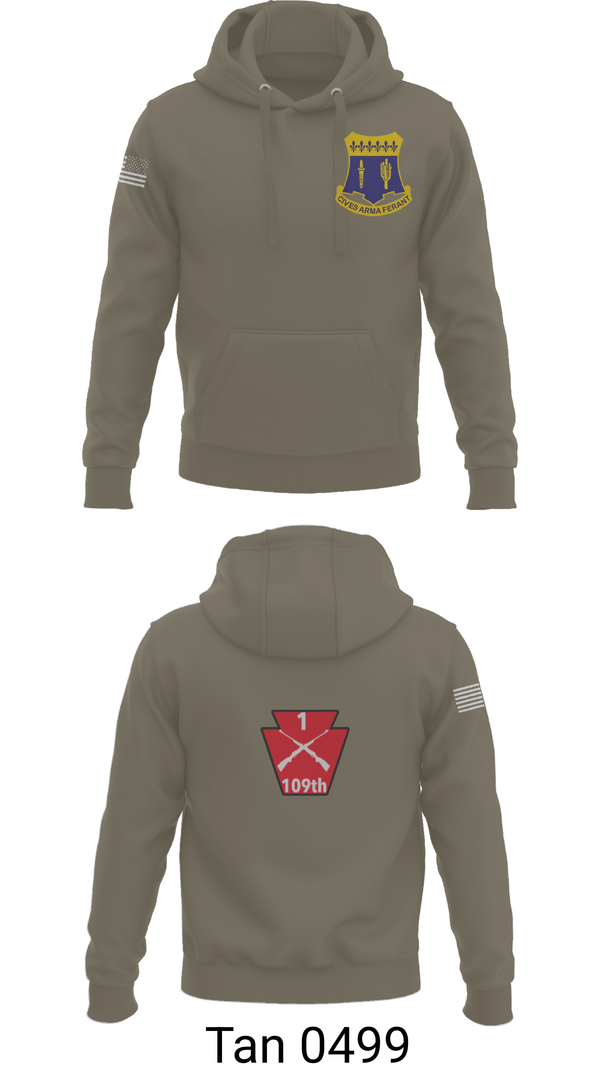 Hoodie, A co 1/109, National Guard, Teamtime, Team time, sublimation, custom sports apparel, team uniforms, spirit wear, spiritwear, sports uniforms, custom shirts, team store, custom team store, fundraiser sports, apparel fundraiser