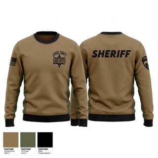 Crew Neck Sweatshirt, Cassia County Sheriff’s Office, Police, Teamtime, Team time, sublimation, custom sports apparel, team uniforms, spirit wear, spiritwear, sports uniforms, custom shirts, team store, custom team store, fundraiser sports, apparel fundraiser