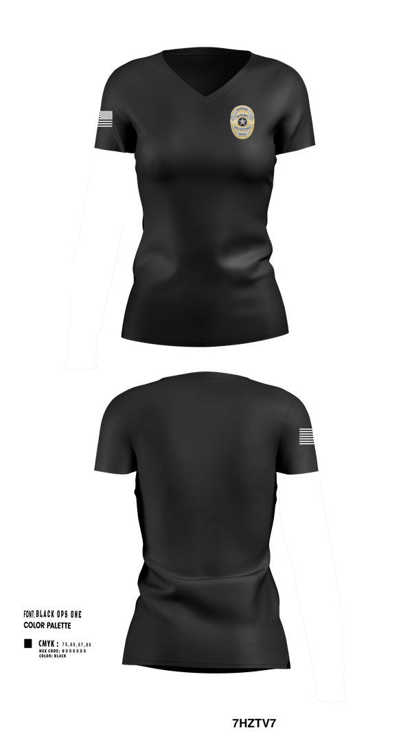Womens Short Sleeve Vneck Shirt, Police, Police, Teamtime, Team time, sublimation, custom sports apparel, team uniforms, spirit wear, spiritwear, sports uniforms, custom shirts, team store, custom team store, fundraiser sports, apparel fundraiser