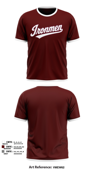 Short Sleeve Performance Shirt, Ironmen, Wrestling, Teamtime, Team time, sublimation, custom sports apparel, team uniforms, spirit wear, spiritwear, sports uniforms, custom shirts, team store, custom team store, fundraiser sports, apparel fundraiser