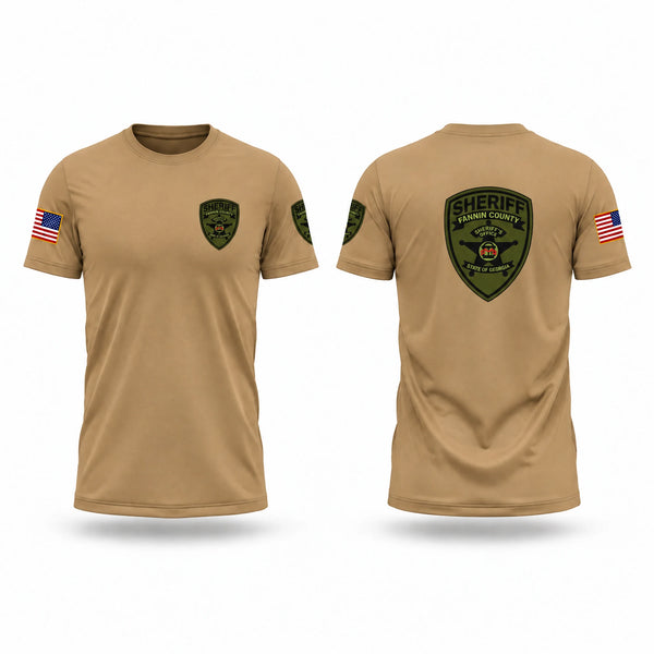 Old School Cotton Feel Shirt, Fannin County Sheriff’s Office, Police, Teamtime, Team time, sublimation, custom sports apparel, team uniforms, spirit wear, spiritwear, sports uniforms, custom shirts, team store, custom team store, fundraiser sports, apparel fundraiser