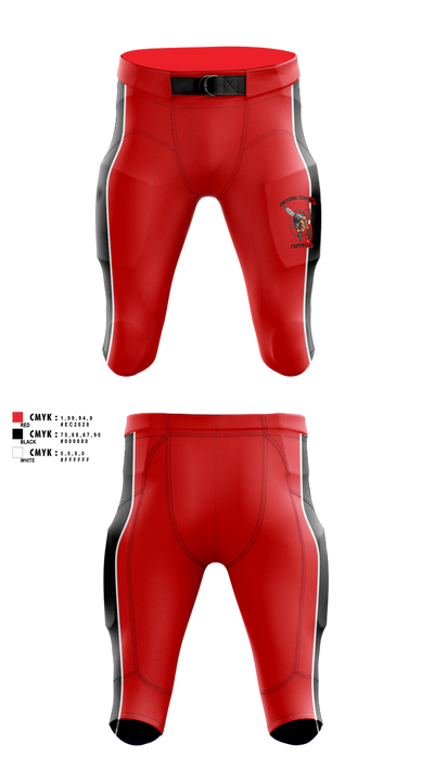 Cheyenne Central Integrated Football Pants - 3