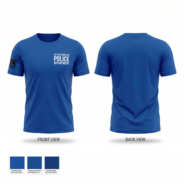 Short Sleeve Performance Shirt, City of Forsyth Police Department, Police, Teamtime, Team time, sublimation, custom sports apparel, team uniforms, spirit wear, spiritwear, sports uniforms, custom shirts, team store, custom team store, fundraiser sports, apparel fundraiser