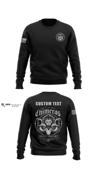 Crew Neck Sweatshirt, Bravo Company, 401st Cyber Battalion, Army, Teamtime, Team time, sublimation, custom sports apparel, team uniforms, spirit wear, spiritwear, sports uniforms, custom shirts, team store, custom team store, fundraiser sports, apparel fundraiser