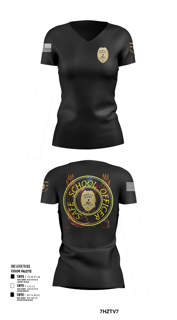 Womens Short Sleeve Vneck Shirt, School officer, , Teamtime, Team time, sublimation, custom sports apparel, team uniforms, spirit wear, spiritwear, sports uniforms, custom shirts, team store, custom team store, fundraiser sports, apparel fundraiser