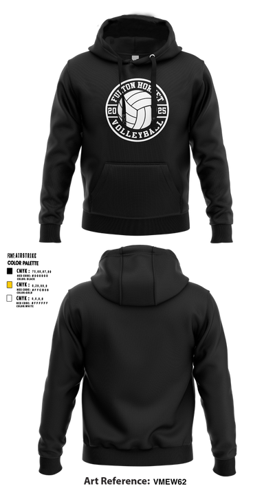 Fulton Hornets Volleyball 2109718 Hoodie - 2