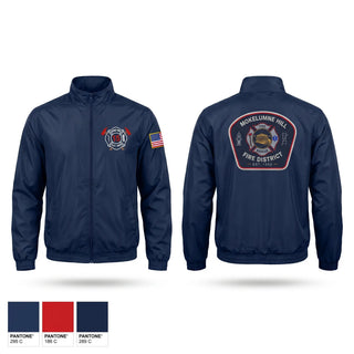 Windbreaker, Mokelumne hill fire department, Fire Department, Teamtime, Team time, sublimation, custom sports apparel, team uniforms, spirit wear, spiritwear, sports uniforms, custom shirts, team store, custom team store, fundraiser sports, apparel fundraiser
