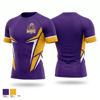 Short Sleeve Rash Guard Shirt, Alakanuk Braves, Wrestling, Teamtime, Team time, sublimation, custom sports apparel, team uniforms, spirit wear, spiritwear, sports uniforms, custom shirts, team store, custom team store, fundraiser sports, apparel fundraiser