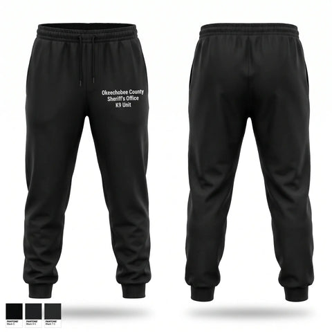 Sweatpants, Okeechobee County Sheriff’s Office K9 Unit, Police, Teamtime, Team time, sublimation, custom sports apparel, team uniforms, spirit wear, spiritwear, sports uniforms, custom shirts, team store, custom team store, fundraiser sports, apparel fundraiser