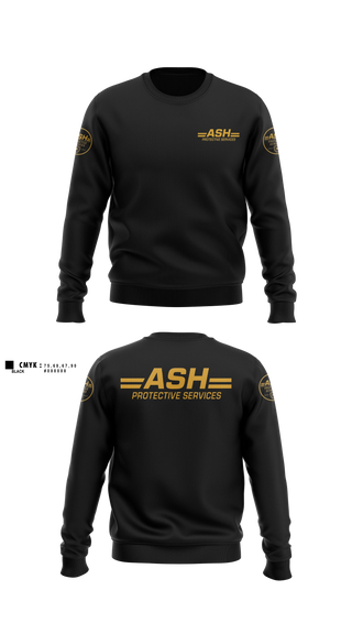 Crew Neck Sweatshirt, ASH Protective Services, , Teamtime, Team time, sublimation, custom sports apparel, team uniforms, spirit wear, spiritwear, sports uniforms, custom shirts, team store, custom team store, fundraiser sports, apparel fundraiser
