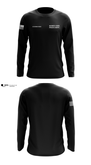 Long Sleeve Performance Shirt, SCOTT CITY POLICE DEPT., Police, Teamtime, Team time, sublimation, custom sports apparel, team uniforms, spirit wear, spiritwear, sports uniforms, custom shirts, team store, custom team store, fundraiser sports, apparel fundraiser