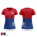 Firebaugh Eagles Women's Short Sleeve V-neck Shirt - 1