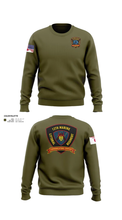 12th MLR Headquarters Element 19917243 Crew Neck Sweatshirt - 122