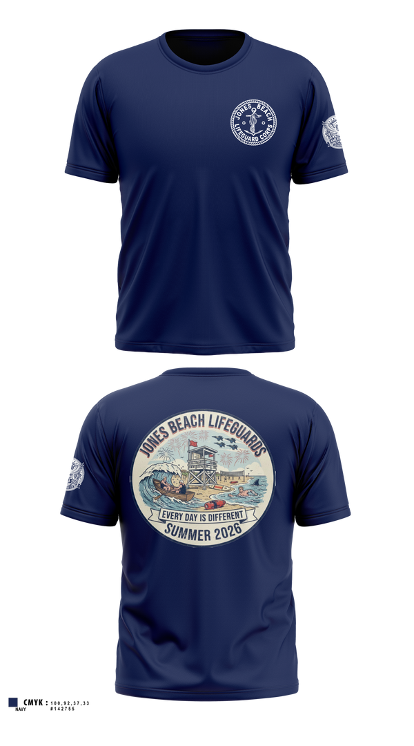 Short Sleeve Performance Shirt, Jones Beach Lifeguard Corp, , Teamtime, Team time, sublimation, custom sports apparel, team uniforms, spirit wear, spiritwear, sports uniforms, custom shirts, team store, custom team store, fundraiser sports, apparel fundraiser