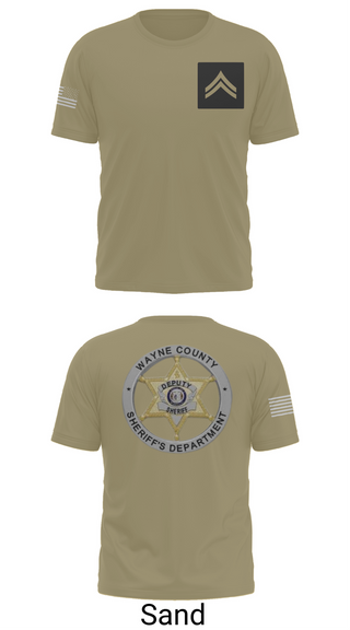 Short Sleeve Performance Shirt, Wayne County Sheriff’s Department, Police, Teamtime, Team time, sublimation, custom sports apparel, team uniforms, spirit wear, spiritwear, sports uniforms, custom shirts, team store, custom team store, fundraiser sports, apparel fundraiser