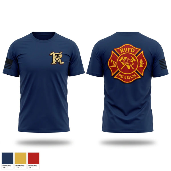 Old School Cotton Feel Shirt, Runge Volunteer Fire Department, Fire Department, Teamtime, Team time, sublimation, custom sports apparel, team uniforms, spirit wear, spiritwear, sports uniforms, custom shirts, team store, custom team store, fundraiser sports, apparel fundraiser