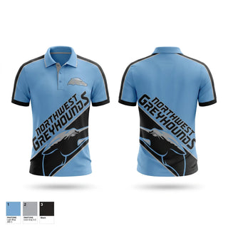 Short Sleeve Performance Polo, Northwest Greyhounds, Women's Basketball, Teamtime, Team time, sublimation, custom sports apparel, team uniforms, spirit wear, spiritwear, sports uniforms, custom shirts, team store, custom team store, fundraiser sports, apparel fundraiser